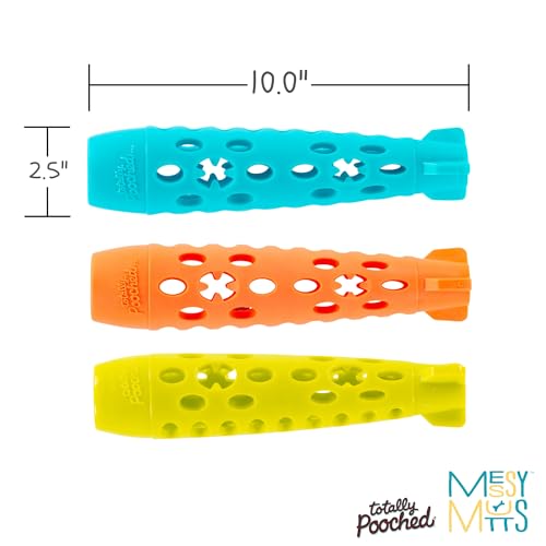 Messy Mutts Totally Pooched Stuff n Chew Rocket Stick, 10 Inch, Green - color: Green