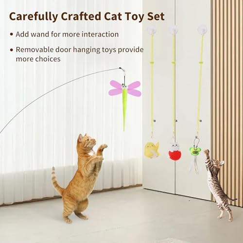 Hanging Cat Toys for Indoor Cats - color: 12 Wand /Hanging