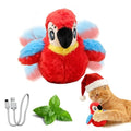 Puffluv Flapping Cat Toy,Interactive Parrot Flying Bird, Auto Chirping & Beating Wings 3 Modes, USB Charging with Catnip for Indoor Kittens Active Fun - style: Parrot