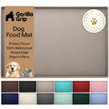 GORILLA GRIP Dog Food Mat, 100% Waterproof Silicone, 32x24 Beige - color: Beige, size: 32"l X 24"w