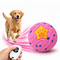 Interactive Dog Ball Toy for Medium & Large, Automatic Moving TPU - color: Pink