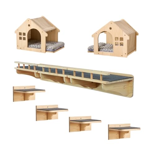 SHENGOCASE Wall Mounted Cat Furniture Set - size: C