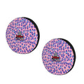 TUFFY® 2 Pack Ultimate Flyer Ultra Durable Plush Dog Toys - color: 2PK Pink Leopard Flyer