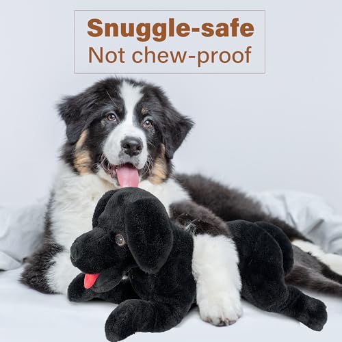 LotFancy Dog Stuffed Animal, 21 inch Black Lab Plush Dog, Realistic Stuffed Puppy Plush Toy for Kids (Pack of 3) - color: Black, size: 21 inch (Pack of 3)