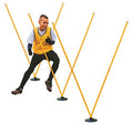 Champion Sports Agility Training Pole & Hurdle Sets – Speed, Footwork & Coordination Drills, Indoor/Outdoor PVC Poles - style: Pro Agility Pole Set
