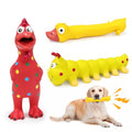 Rubber Chicken Dog Squeaky Toys, Durable Latex Chew Toys for Small Medium Large Size Dogs, Teething Puppy Dogs (3 Pack-Large) - color: 3 Pack-Large