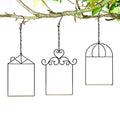 MIXXIDEA 3PK Hummingbird Perch, Hummingbird Swing with Metal Frame, Bird Swing with Wooden Dowel and Hanging Chain,Suitable for Hanging Indoor,Outdoor, Lawn,Patio,Garden - size: 3PK