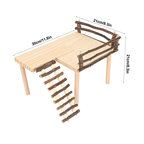 Hamster Wooden Platform Reptile Bridge Hamster Playground