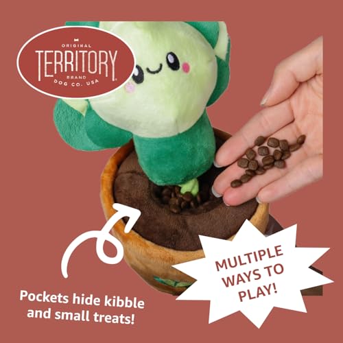 Territory Interactive Play Plush Treat-and-Tug Reward Toy for Dogs, Lettuce - style: Lettuce