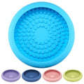 Dog Lick Bowl, Bestalk Anxiety Relief Slow Feeder Dog Lick Mat Treat Dispenser, Non-Slip Dogs Licking Bowl Enrichment Toys, BPA Free Silicone, Dishwasher Safe - color: Light blue