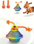 Xeuch Interactive Dog Ball with Rope, Motion Activated Moving Rolling Toy - color: Blue