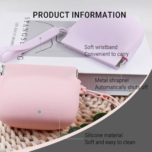 Silicone Dog Treat Pouch Portable Snack Pouch (Pink & Purple) - color: Pink & Purple