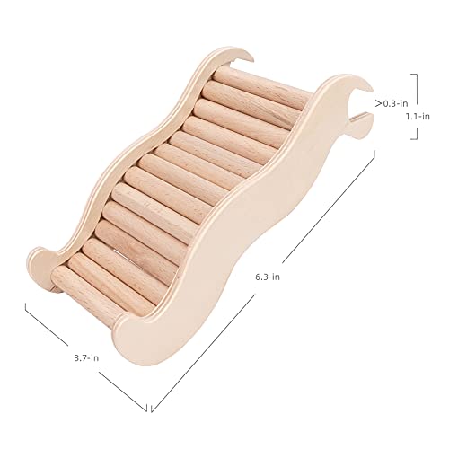 Niteangel Hamster Climbing Ladder Bridge: 6.3 x 3.7 x 1.1 inch - size: Small - 6.3'' L