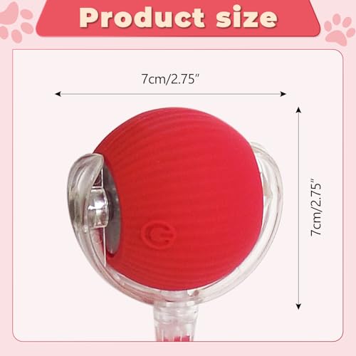 3pcs Smart Interactive Pet Toy Ball, Self Rolling Dog Ball Interactive Cat Toys, 360° Smart Automatic Rolling Ball Toy for Dogs Cats Indoor Outdoor Play (Red&Green&Grey) - color: Red+Green+Grey