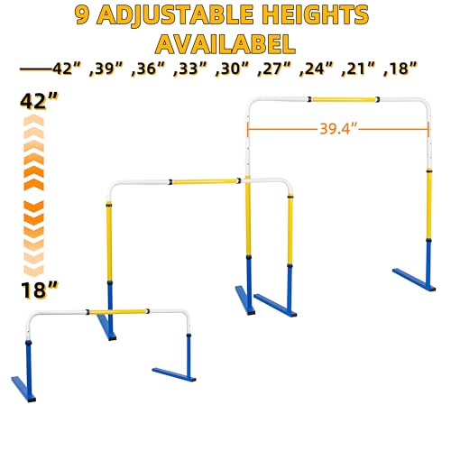 1 Pack Adjustable Height Metal Hurdles Track and Field,Detachable