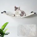 Cat Hammock Wall Mounted, Wall Mounted Cat Shelves, 35.43 x 12.99 in - color: Plush Long