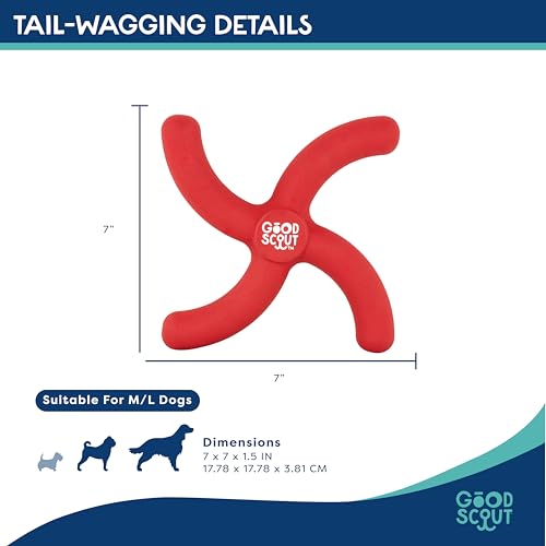 Good Scout Boomerang Dog Toy for Tugging & Chewing, Best Fetch Toy for Aggressive Chewers, Medium & Large Dogs - style: Boomerang