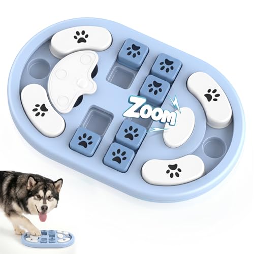 Dog Puzzle Toy, Interactive Enrichment Treat Food Puzzles, Gray - color: Gray