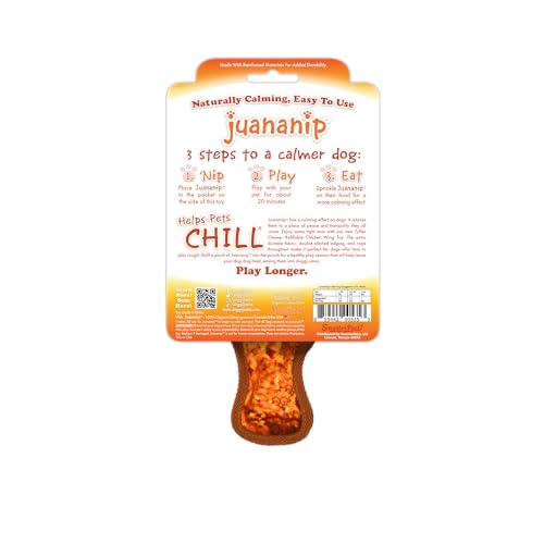 Doggijuana Mini Tuffer Chewer Dog Toy, Chicken Wing | Plush, Squeaky - size: Mini, style: Chicken Wing
