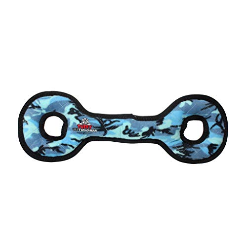 TUFFY® 2 Pack Ultimate TugOWar Ultra Durable Plush Dog Toy - color: 2PK Blue Camo TugOWar