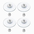 AMOSIJOY 4 Pack Cat Window Perch Strong Replacement Suction Cups with Screw