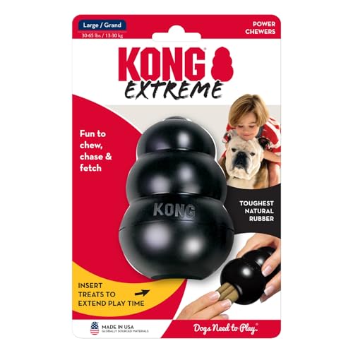 KONG Extreme Dog Toy, Durable Natural Rubber Chew, for Large Dogs - size: Large (Pack of 1)