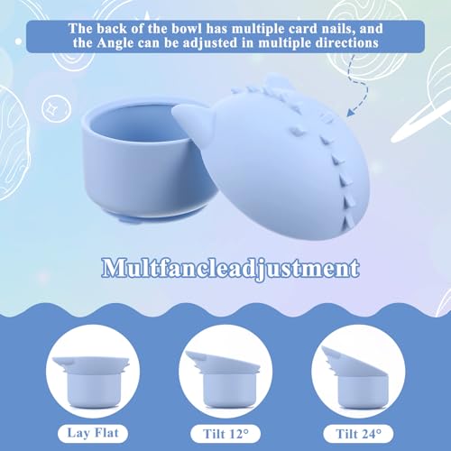 Silicone Cat Slow Feeder Mat & Bowl Set, 2 Non-Slip Slow Feed Bowls + 1 Large Licking Mat for Cats and Small Dogs, Interactive Pet Feeding Solution for Mealtime Enrichment and Digestion Aid