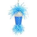 Bonka 2355 Spotty Sola 11" Natural Bird Foraging Toy (Blue) - color: Blue