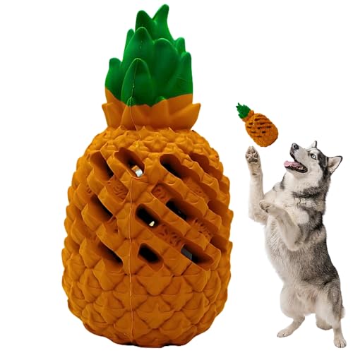 Pineapple Dog Toys for Large Dogs and Aggressive Chewers - Indestructible Chew Toy for Puppy Training - Small Medium Dogs - Tough Dog Toy Teething Relief