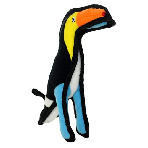 TUFFY®5 Pack Jr Duck, Microfiber Duck, Triceratops, Toucan & Piggy Dog Toys - color: 5PK Multi-Color Duck, Triceratops, Toucan, Piggy