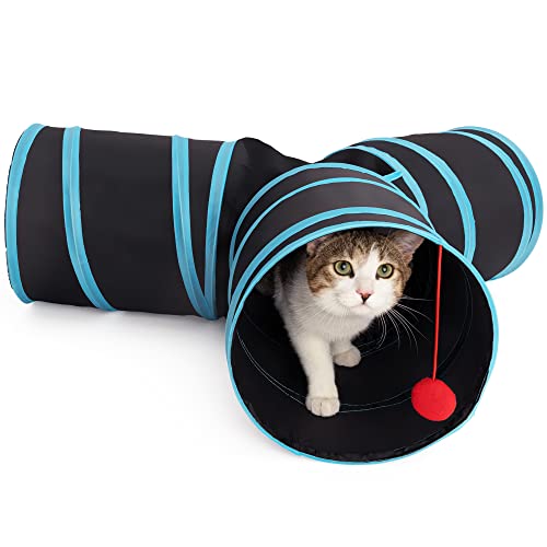 Pet Cat Tunnel - color: blue