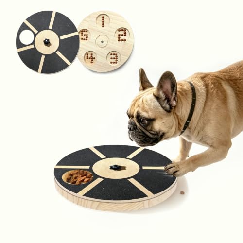 Dog Nail Scratch Pad with Treat Box, Upgraded Rotating Dog Nail Scratch Board with Adjustable Resistance, Interactive Dog Nail File Toy for Paw Scratch Training, Nail Trimmer Alternative