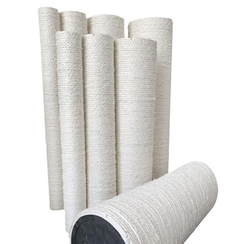 2Pcs M10 Cat Tree Replacement Post - 10mm Bolt Sisal Cat Scratching Post Replacement Pole DIY M10 Bolt Sturdy PVC Tubes Screws Included (2.36 * 15.7") - size: 2.36*15.7"