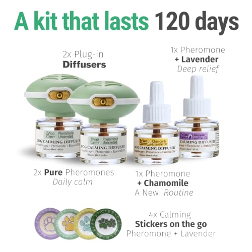 Dog Calming Diffuser, Anxiety Relief & Helps Stop Peeing in House