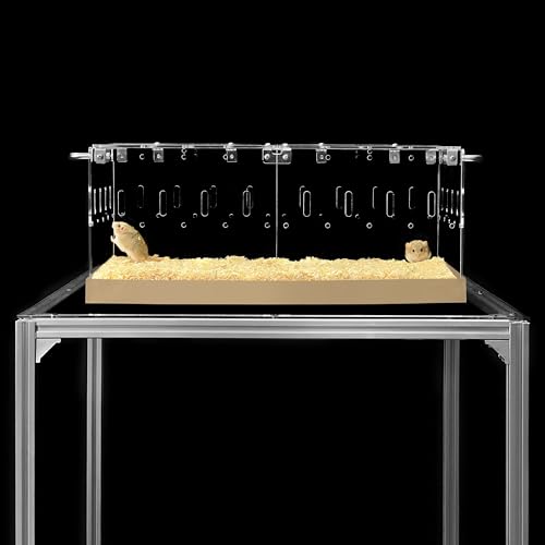 GuineaLoft™ Acrylic Cage (Model-P3) - Small 2x1' Enclosure w/Lid & Bottom - color: Model-P3
