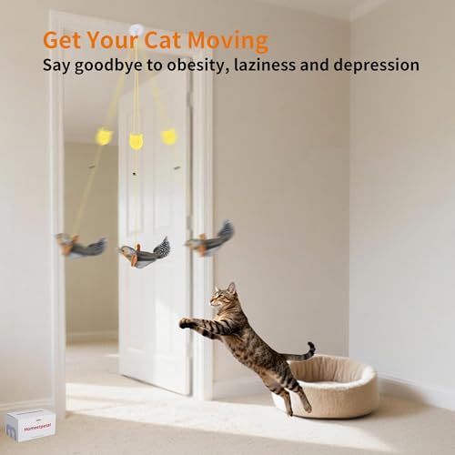 8 Pcs Hanging Cat Teaser Toys