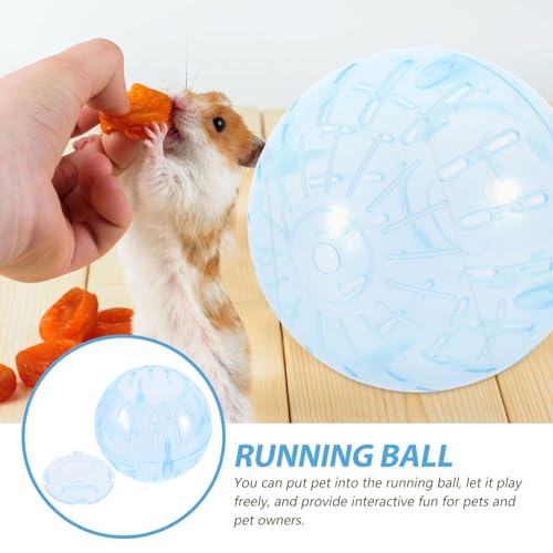 2pcs Small Pet Running Ball Hamster Ball Hamster 10 Inch Guinea Pig Exercise Small Animal Running Guinea Toys Exercise Speedboat Mute - size: 2pcs