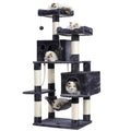 Hey-brother Cat Tree Tower with Sisal Scratching Posts, Big Condo, MPJ020G - color: Smoky Gray