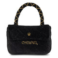 Dog Diggin Designs Chewnel Classique Plush Dog Toy Purse | Luxury-Inspired Parody Designer Handbag with Squeaker, Soft Plush Fashion Dog Toy – Haute Couture Purses & Handbags - color: Black Koko Classique Purse, size: One Size