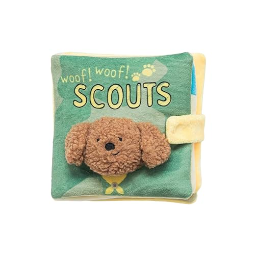 StarSnowe×Cute Dog Enrichment Toys,Squeaky Snuffle Book Series,Interactive Sniff Mat for Mental Stimulation & Slow Feeding,Treat Puzzle Toys for Puppy,Crinkle Gifts (Light Green - Scouts) - color: Light Green - Scouts