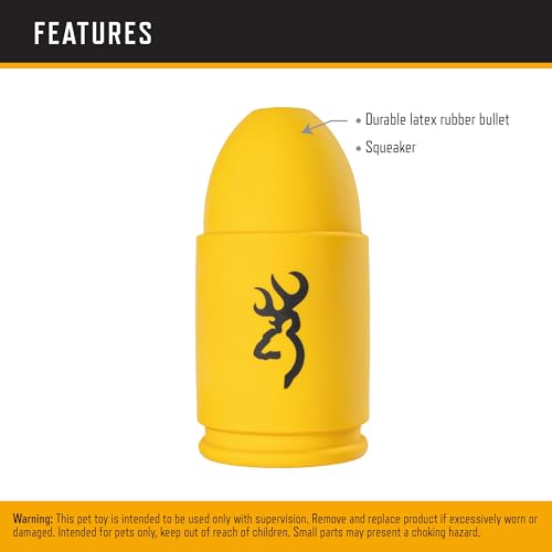 Browning Bullet Dog Toy Gold - color: Bullet Dog Toy (Gold)