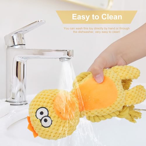 Dog Toys, Dog Squeaker Toys with Crinkle Paper (Yellow Duck) - color: Yellow Duck