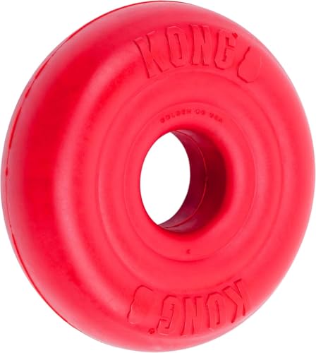 KONG Donut Dog Toy, Natural Rubber Chew Toy, for Large/X-Large Dogs - size: (Large/X-Large)