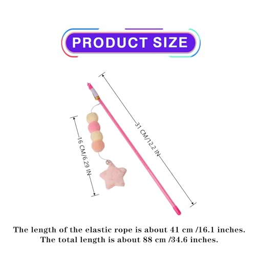 Cat Wand Toy Interactive, 2 PCS