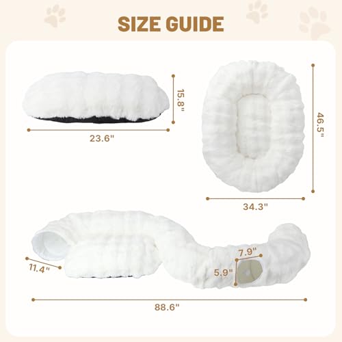 Extra Large Cat Tunnel, 47.2in Luxury Tunnel for Large Cats