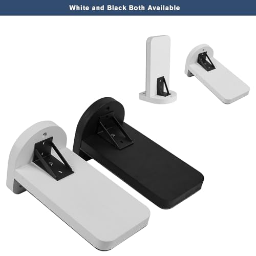 ESPETS Set of 3 White Cat Wall Climbing Steps, Wall Mount Floating Shelves - color: White