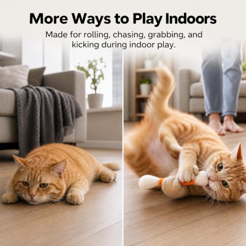 Catnip Toys for Cats, Cotton Swab Cat Toy, 6 Pack(6 Colors)