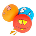 Dog Squeaky Toys Latex Squeak Balls Rubber Soft Chewing Fun Smile Toys Interactive Fetch Play Dog Balls for Puppy Small Pet Dogs (3 PCS)…