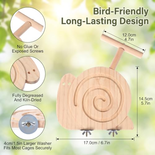 Foraging Toys for Birds Bird Foraging Toys with Perch to Reduce Seed Mess