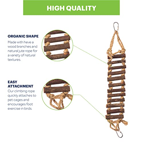 Prevue Pet Products Rope Ladder Bird Toy Hanging Birdcage Toy for Climbing - size: Small to Medium